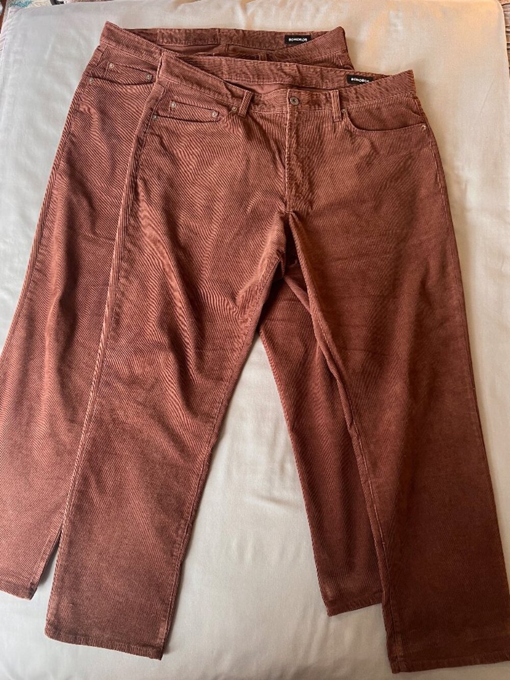 Bonobos Men’s 5-Pocket Stretch Corduroy Pants 2-Pair Bonus Bundle 36x30